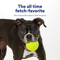 Chewy Made Fetch Squeaky Yellow Tennis Ball Dog Toy, Large, 1 count slide 2 of 8