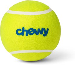 Chewy Made Fetch Squeaky Yellow Tennis Ball Dog Toy, Large, 1 count slide 1 of 8