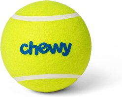 Chewy Made Fetch Squeaky Yellow Tennis Ball Dog Toy, X-Large, 1 count slide 1 of 8