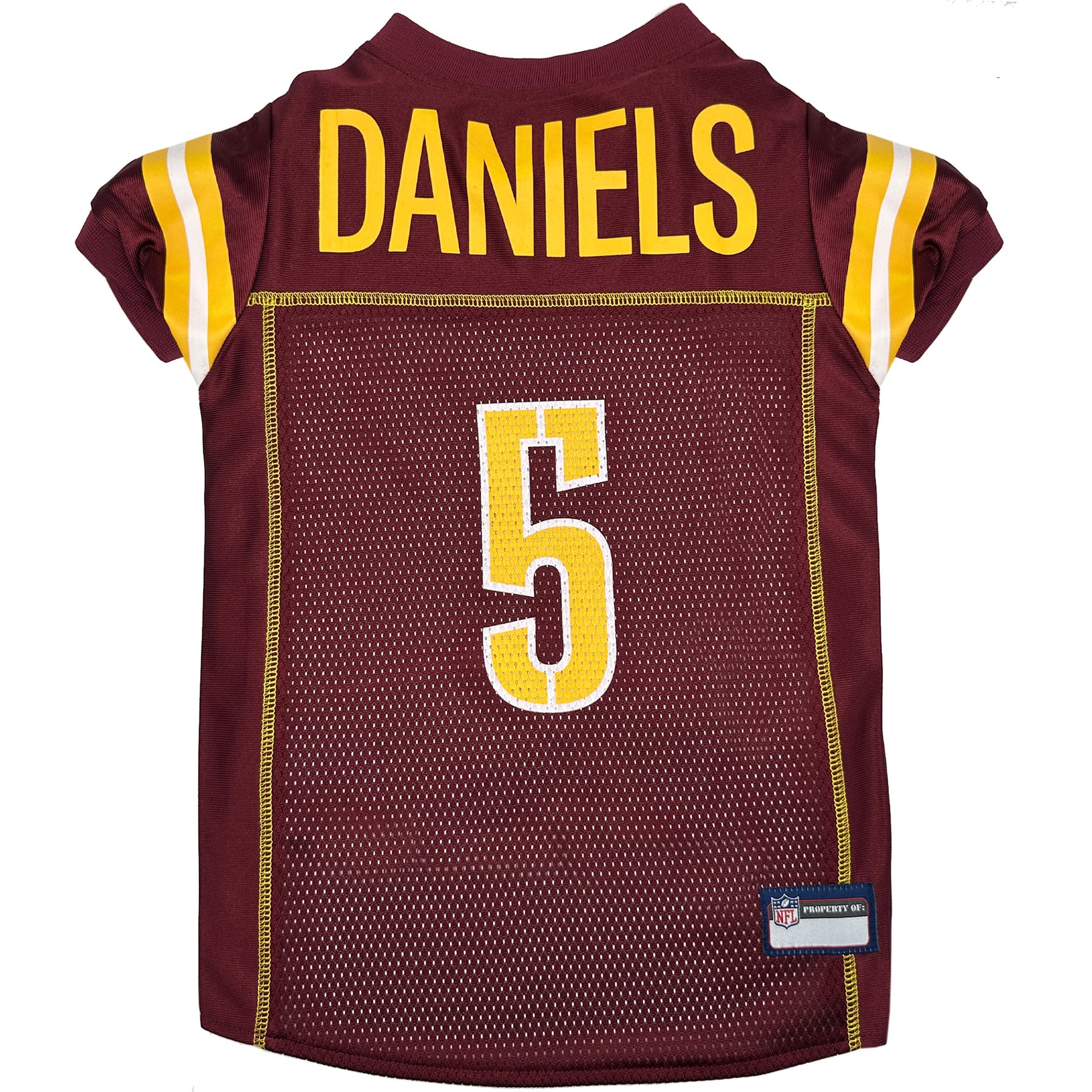 Pets First NFLPA Jayden Daniels Dog Jersey, Large