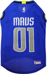 Pets First NBA Dallas Mavericks Basketball Mesh Dog Jersey, XX-Large