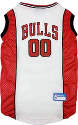 Pets First NBA Chicago Bulls Basketball Dog Jersey, X-Small