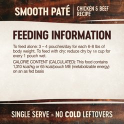 Wellness CORE Tiny Tasters Chicken & Beef Pate Grain-Free Cat Food Pouches, 1.75-oz, pack of 12 slide 2 of 9
