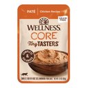 Wellness CORE Tiny Tasters Chicken Pate Grain-Free Cat Food Pouches, 1.75-oz, pack of 12