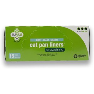 Van Ness Drawstring Cat Pan Liners, X-Large, 15 count