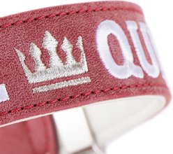 myfamily Royal Dog Collar, Red, Medium/Large: 15 to 17-in neck, 1-in wide slide 2 of 6