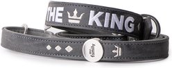 myfamily Royal Dog Collar, Grey, Small/Medium: 12 to 14-in neck, 7/8-in wide slide 2 of 6