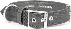 myfamily Royal Dog Collar, Grey, XX-Large: 19 to 23-in neck, 1.375-in wide