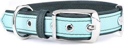myfamily Firenze Dog Collar, Acqua, XX-Large: 19 to 23-in neck, 1.375-in wide