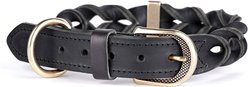 myfamily Ascot Dog Collar, Black, XX-Large: 19 to 23-in neck, 1-in wide