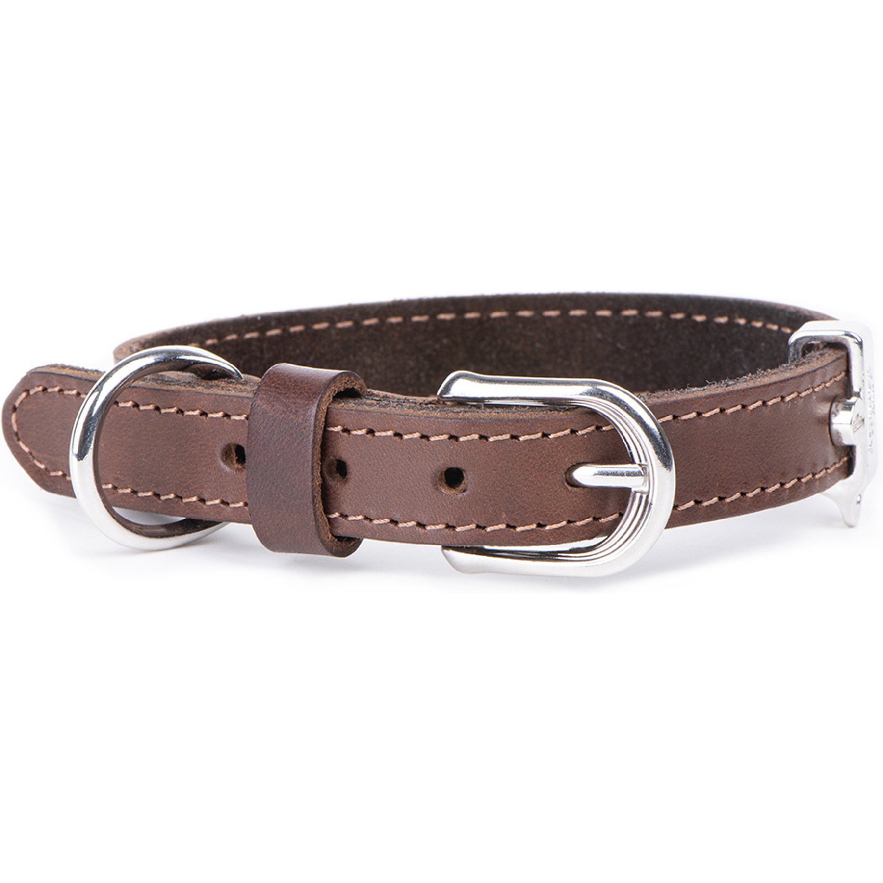 myfamily Ginevra Dog Collar, Brown, Medium/Large: 15 to 17-in neck, 1-in wide