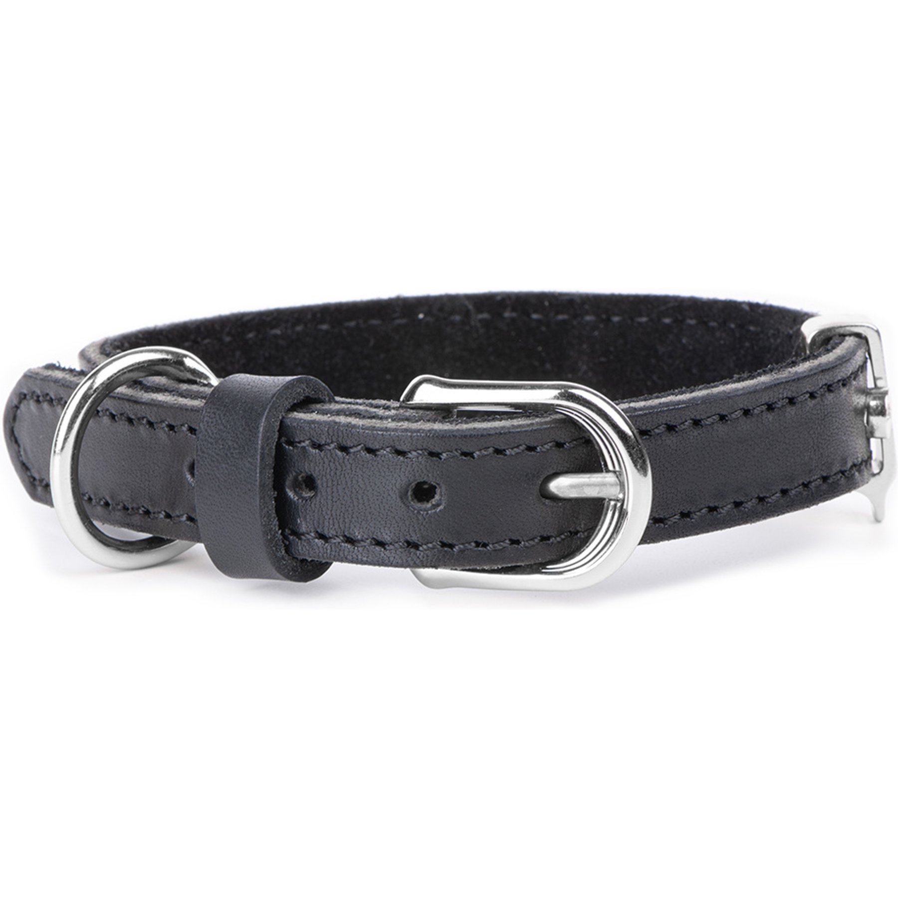 myfamily Ginevra Dog Collar, Black, Large: 17 to 20-in neck, 1-in wide