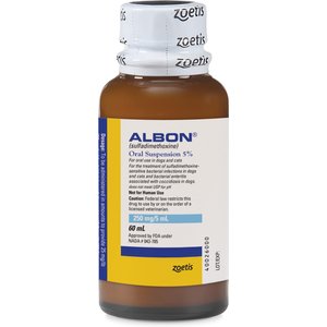 Albon (sulfadimethoxine) Oral Suspension 5% for Dogs & Cats, 2-oz