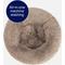 Show in main carousel: JOEJOY Donut Warming Fluffy Plush Round Bolster Dog & Cat Bed with Non-Slip Bottom, Brown, 23-in slide 6 of 9