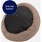 Show in main carousel: JOEJOY Donut Warming Fluffy Plush Round Bolster Dog & Cat Bed with Non-Slip Bottom, Brown, 23-in slide 7 of 9