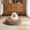 Show in main carousel: JOEJOY Donut Warming Fluffy Plush Round Bolster Dog & Cat Bed with Non-Slip Bottom, Brown, 23-in slide 1 of 9