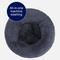 Show in main carousel: JOEJOY Donut Warming Fluffy Plush Round Bolster Dog & Cat Bed with Non-Slip Bottom, Dark Gray, 20-in slide 6 of 9