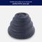 Show in main carousel: JOEJOY Donut Warming Fluffy Plush Round Bolster Dog & Cat Bed with Non-Slip Bottom, Dark Gray, 20-in slide 8 of 9