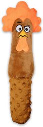 GURU Fry Guys Barnyard Rick Squeaky Crinkle Plush Dog Toy, Large