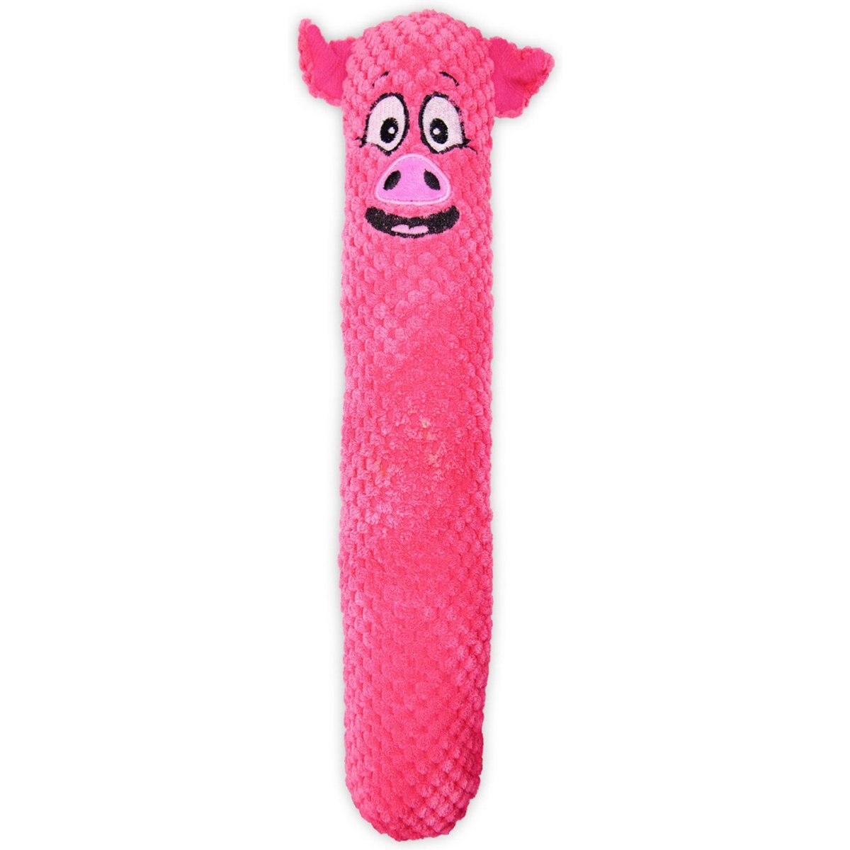 GURU Fry Guys Barnyard Porky Squeaky Crinkle Plush Dog Toy, Large