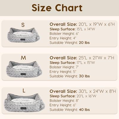 Show full view: Mora Pets 2-in-1 All-Season Reversible Bolster Dog & Cat Bed, Grey, Small slide 6 of 9