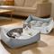 Show in main carousel: Mora Pets 2-in-1 All-Season Reversible Bolster Dog & Cat Bed, Grey, Small slide 1 of 9