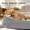 Show in main carousel: Mora Pets 2-in-1 All-Season Reversible Bolster Dog & Cat Bed, Grey, Small slide 5 of 9