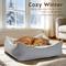 Show in main carousel: Mora Pets 2-in-1 All-Season Reversible Bolster Dog & Cat Bed, Grey, Small slide 3 of 9
