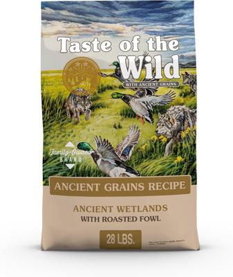 Taste of the Wild Ancient Wetlands with Ancient Grains Dry Dog Food, 28-lb bag