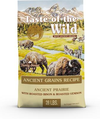 Taste of the Wild Ancient Prairie with Ancient Grains Dry Dog Food, 28-lb bag