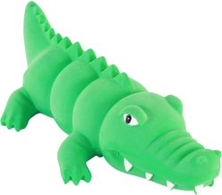 Rascals by Coastal Latex Squeaky Tough Chew Dog Toy, Crocodile