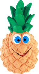 Rascals by Coastal Latex Squeaky Tough Chew Dog Toy, Pineapple
