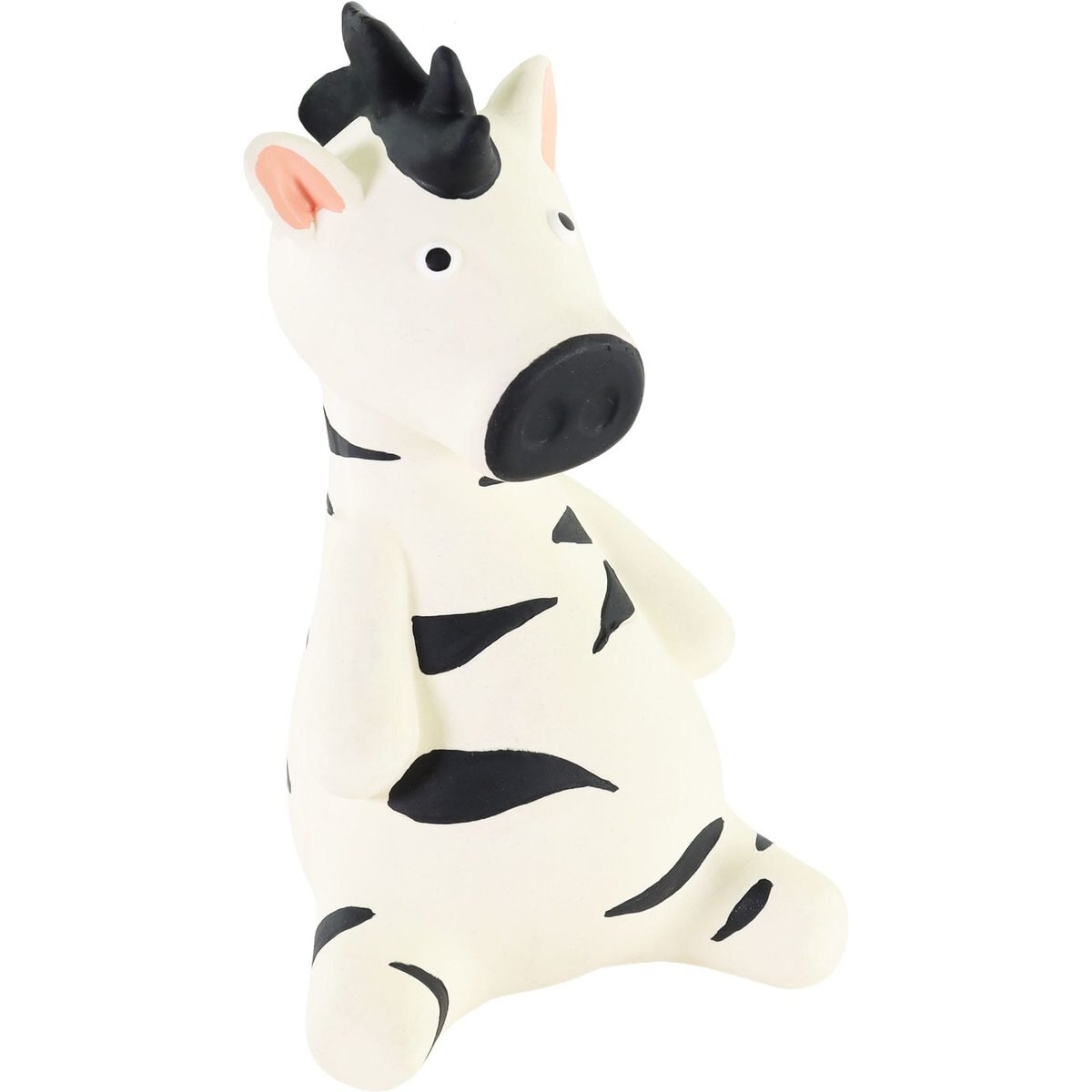 Rascals by Coastal Latex Squeaky Tough Chew Dog Toy, Zebra