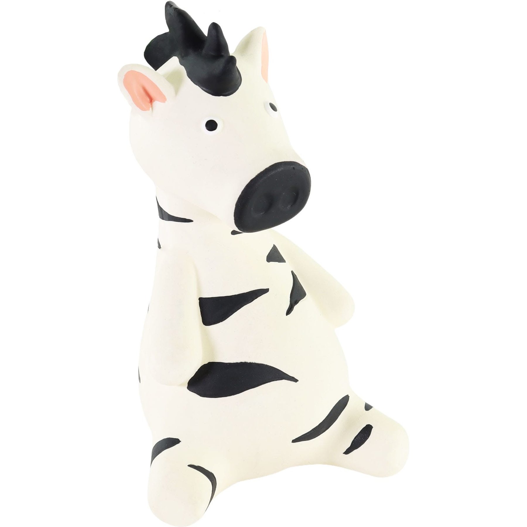 Rascals by Coastal Latex Squeaky Tough Chew Dog Toy, Zebra