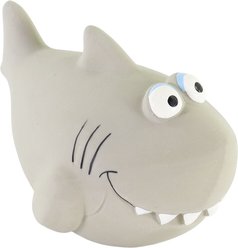 Rascals by Coastal Latex Squeaky Tough Chew Dog Toy, Shark