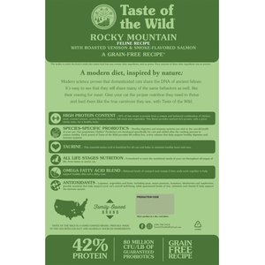 Taste of the Wild Rocky Mountain Roasted Venison & Smoke-Flavored Salmon Grain-Free Dry Cat Food, 14-lb bag