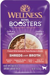 Wellness Bowl Boosters Flaked Salmon & Tuna Wet Cat Topper, 1.75-oz pouch, case of 12
