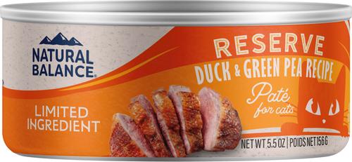 Natural Balance Limited Ingredient Reserve Duck & Green Pea Recipe Wet Cat Food