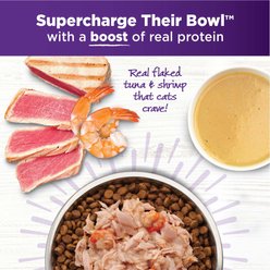 Wellness Bowl Boosters Flaked Tuna & Shrimp Wet Cat Topper, 1.75-oz pouch, case of 12 slide 2 of 8