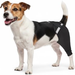 Supet Upgraded Shap to Stop Licking Dog Rear Right Leg Sleeve, Black, X-Small