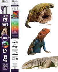 Reptile Systems Eco T5 Unit Zone 4 Fluorescent 39-watt Wall External Mount Reptile Light Fixture, 36-in