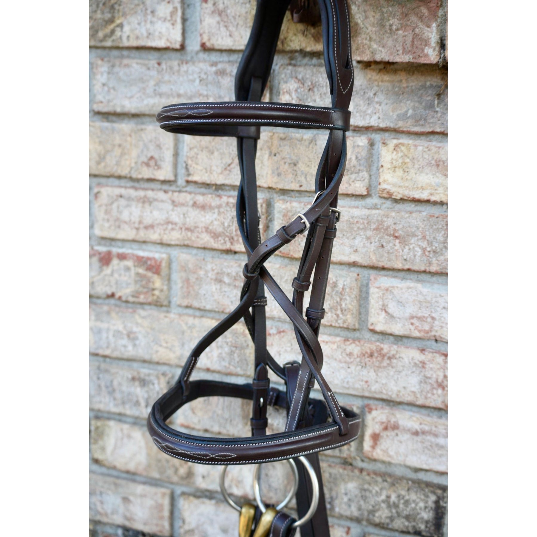 Camelot Fancy Rasied Bridle, Australian Nut, Horse