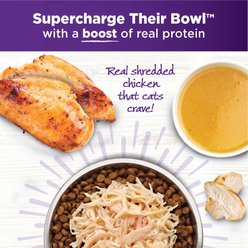 Wellness Bowl Boosters Shredded Chicken Wet Cat Topper, 1.75-oz pouch, case of 12 slide 2 of 8