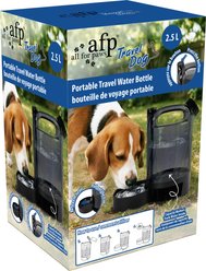 allforpaws Travel Portable Dog Waterer, Black, 10.8 x 6.3 x 7.1-in slide 2 of 8