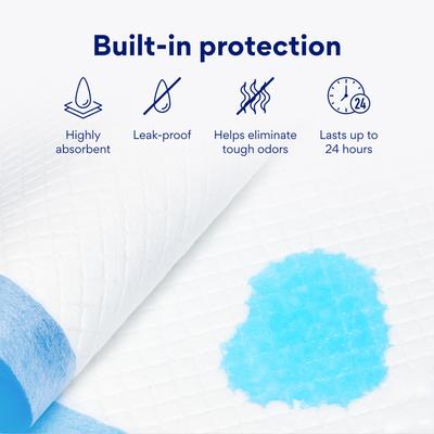 Show full view: Chewy Made Large Premium Dog Training & Potty Pads (FORMERLY FRISCO), 22 x 23-in, Unscented, 150 count slide 4 of 10