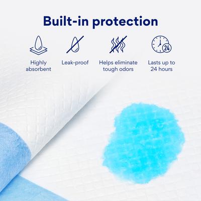 Show full view: Chewy Made XXL Premium Dog Training & Potty Pads (FORMERLY FRISCO), 27.5 x 44-in, Unscented, 100 count slide 4 of 10