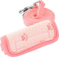 Puppia Pawprint Paw Pattern Dog Leash, Indian Pink, Medium: 4.5-ft long, 0.6-in wide