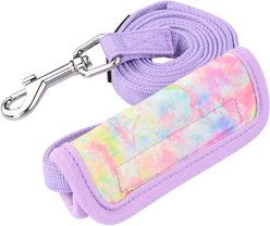 Puppia Nola Flower Pattern Dog Leash, Violet, Medium: 4.5-ft long, 0.6-in wide