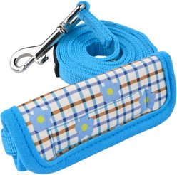 Puppia Westley Flower Pattern Dog Leash, Sky Blue, Medium: 4.5-ft long, 0.6-in wide