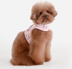 Pinkaholic New York Kiki Jacket Cute Dog Pattern No-Pull Dog Harness, Light Pink, Small: 10.9-in chest slide 2 of 4